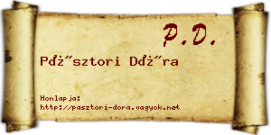 Pásztori Dóra névjegykártya